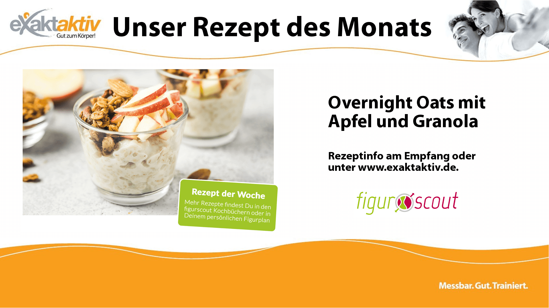 Overnight Oats mit Apfel und Granola