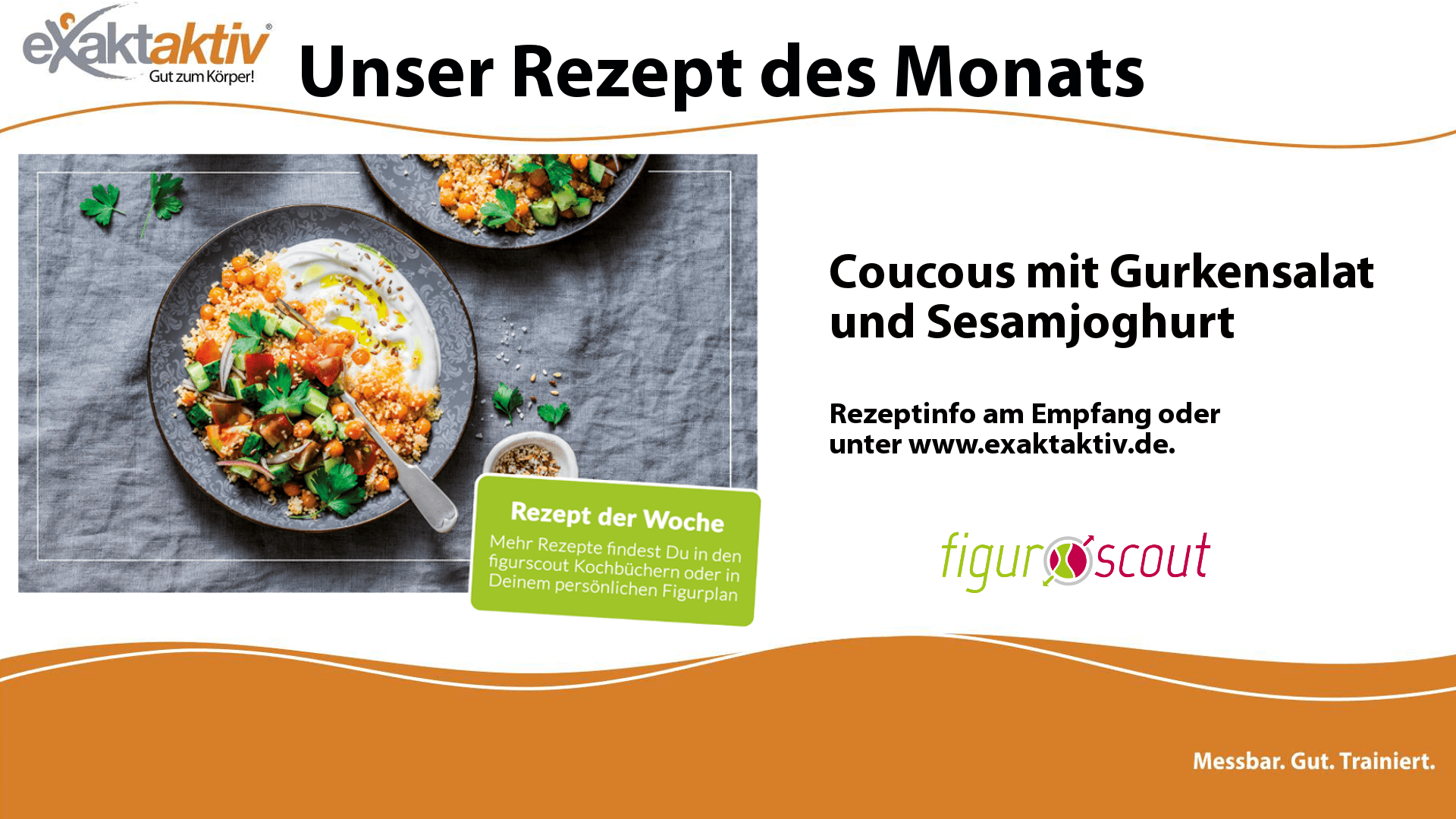 Couscous mit Gurkensalat und Sesamjoghurt