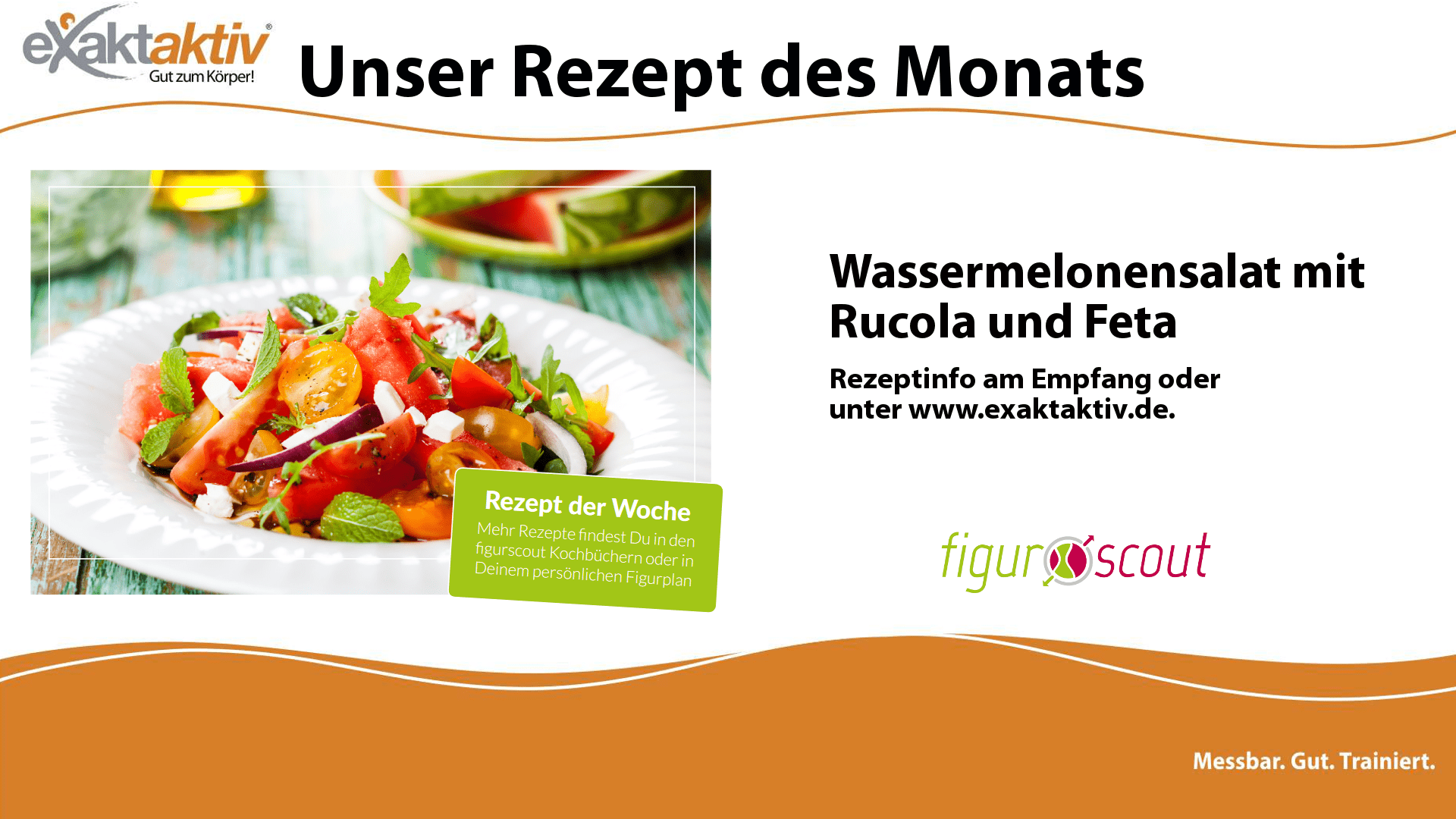 Wassermelonensalat mit Rucola und Feta