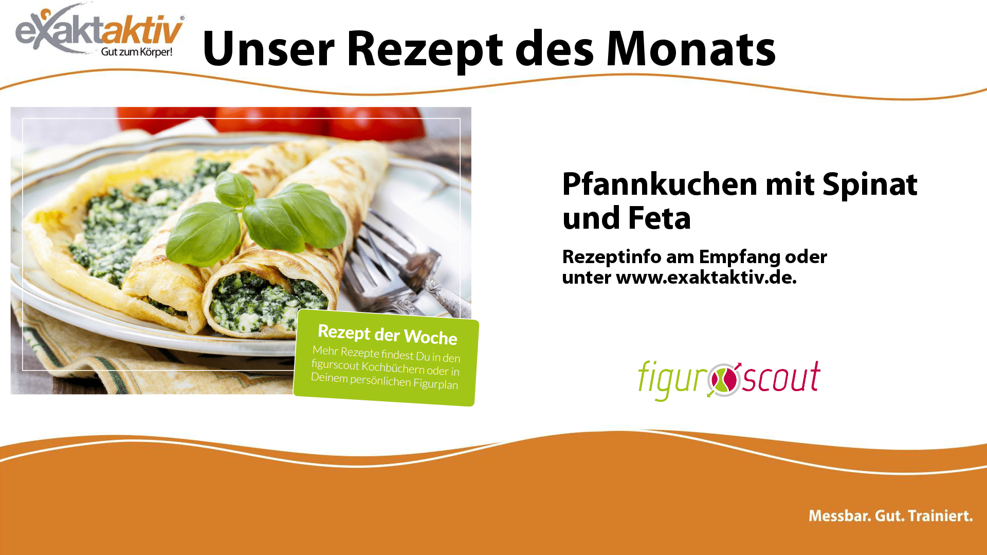 Pfannkuchen mit Spinat und Feta