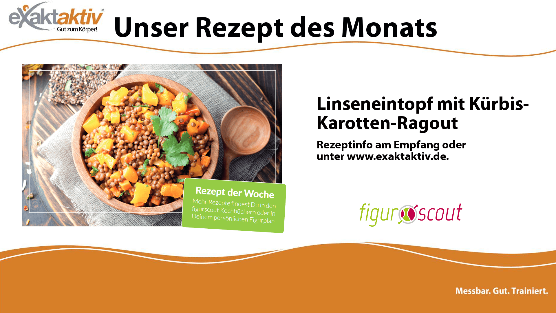 Linseneintopf mit Kürbis-Karotten-Ragout