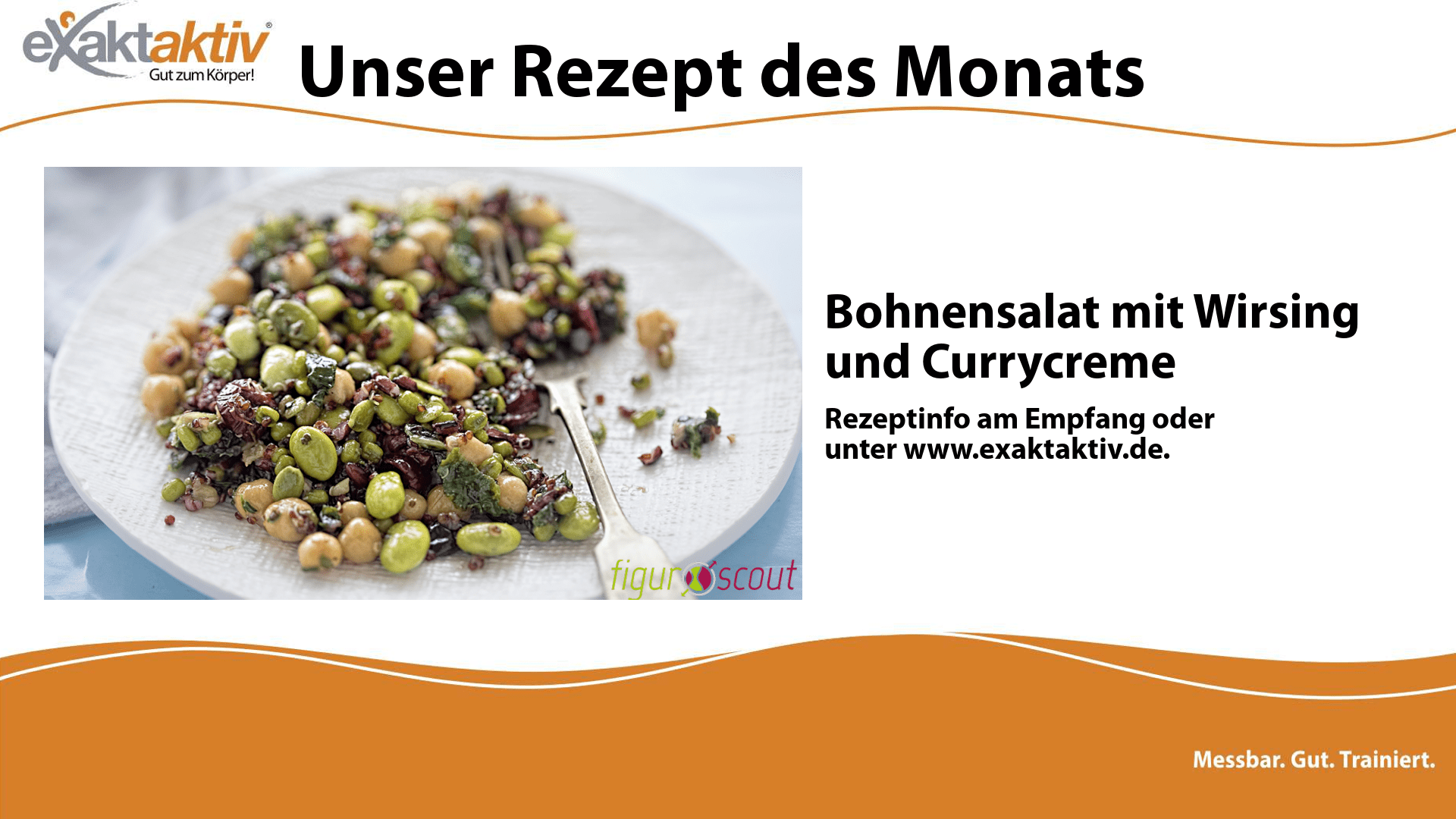 Bohnensalat mit Wirsing und Currycreme