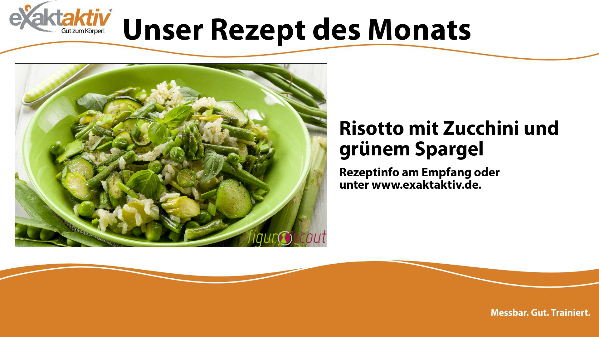 Risotto mit Zucchini und grünem Spargel