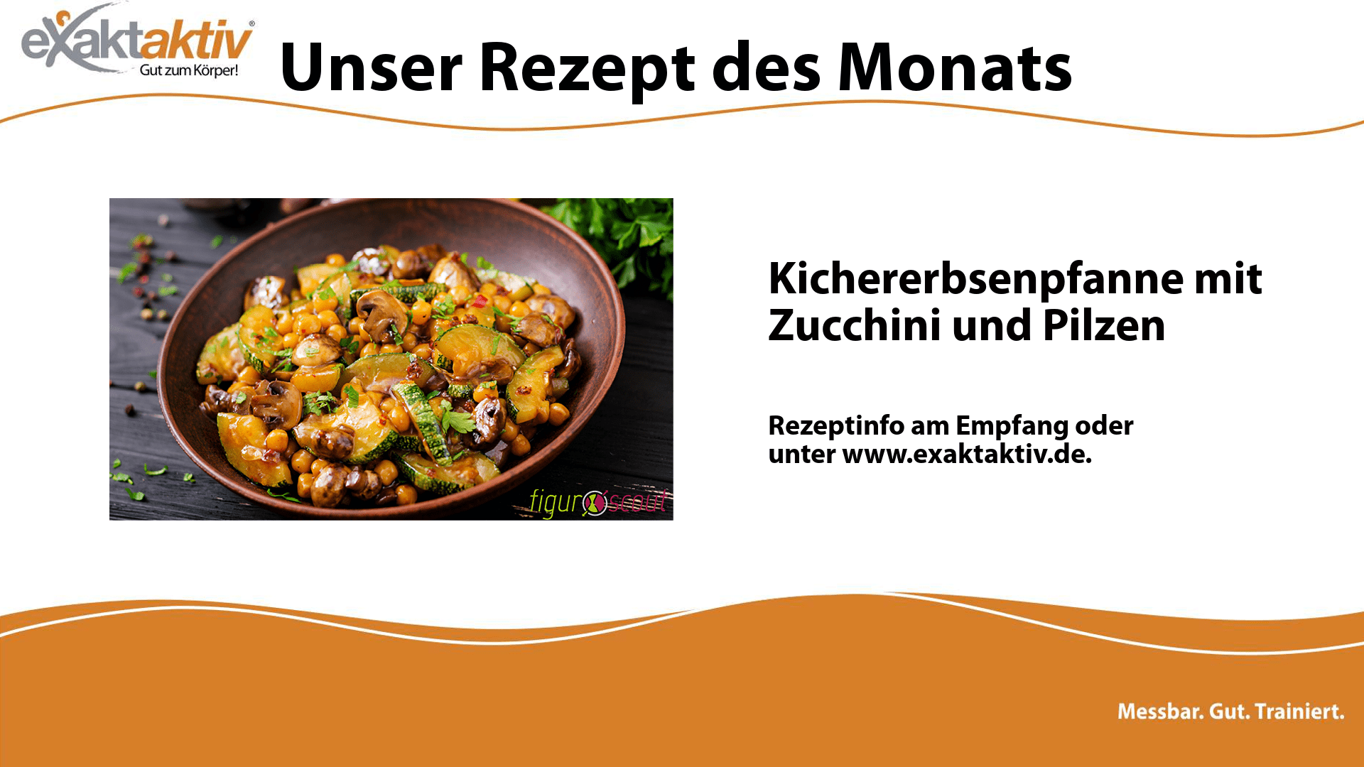 Kichererbsenpfanne mit Zucchini und Pilzen