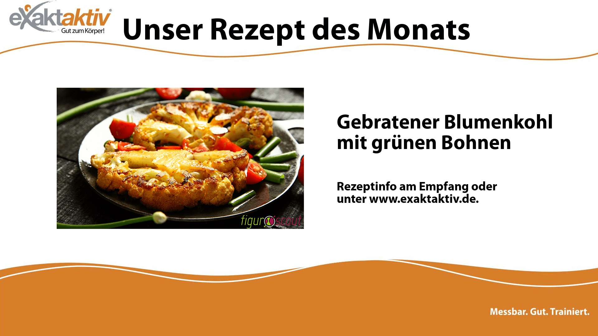 Gebratener Blumenkohl mit grünen Bohnen