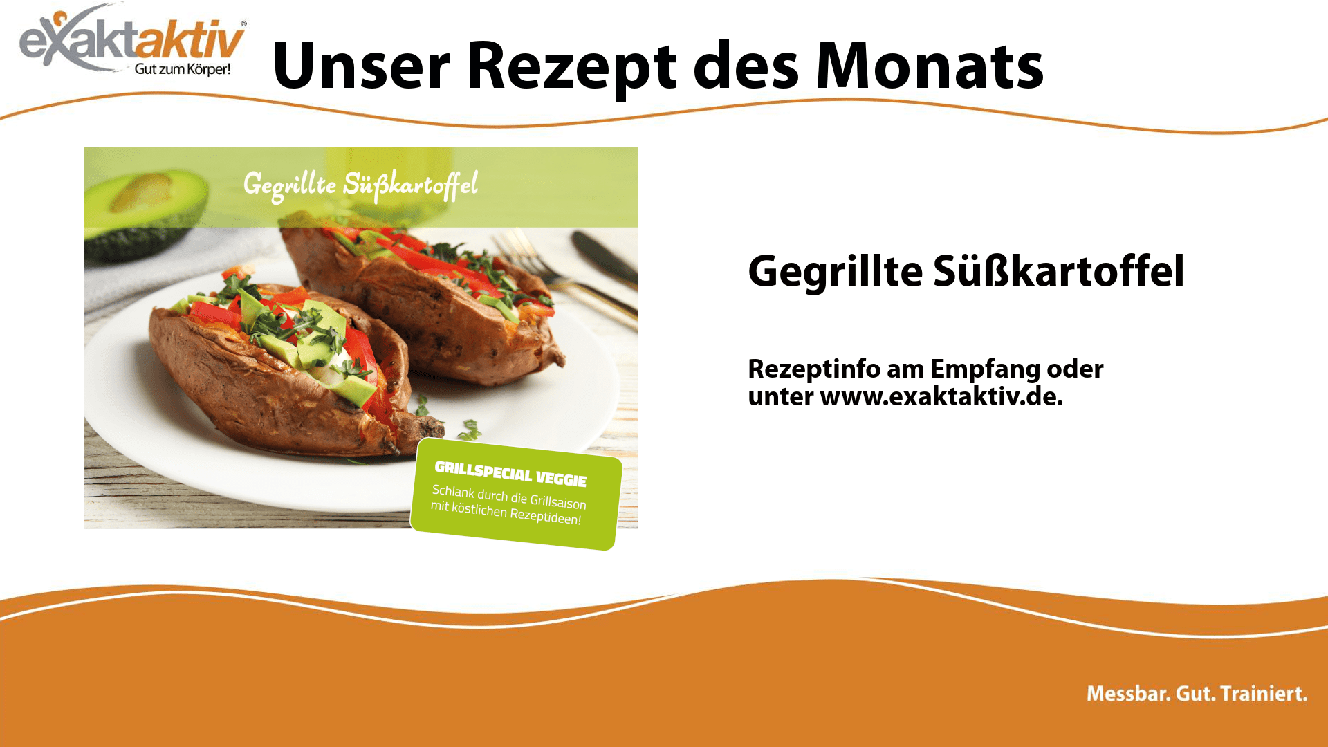 Gegrillte Süßkartoffel