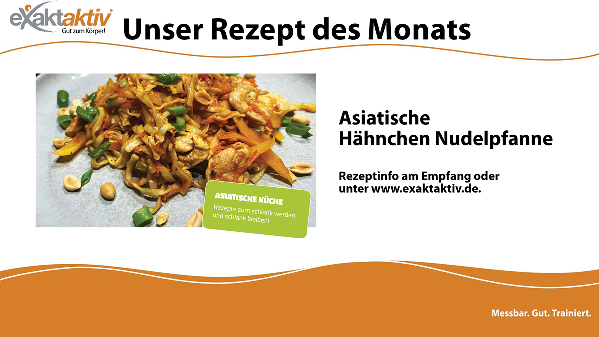 Asiatische Hähnchen Nudelpfanne