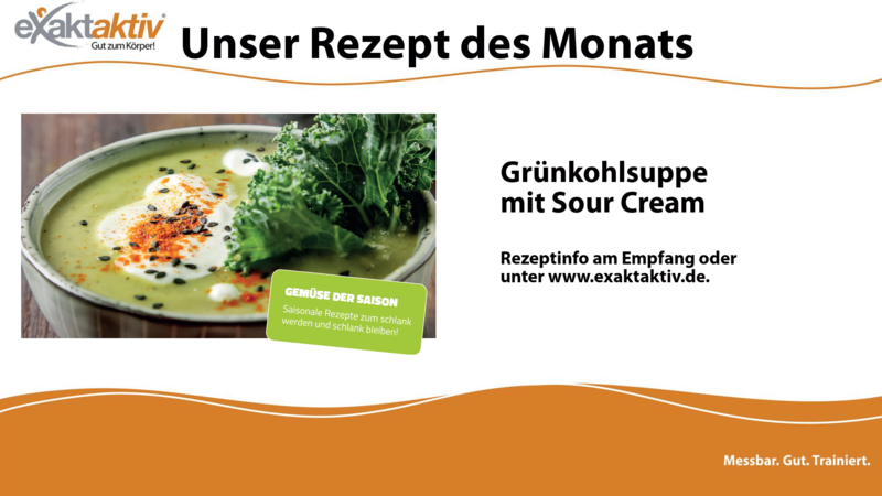 Grünkohlsuppe mit Sour Creme